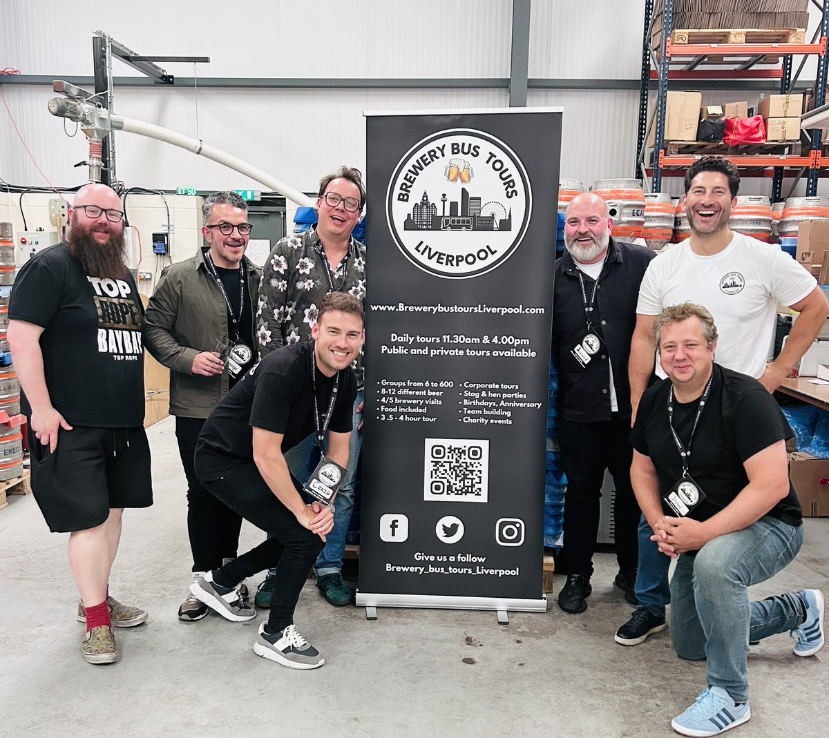 BrewbustoursLiv's tweet photo. We were thrilled to have the @theanfieldwrap join us on Friday for their live broadcast of AFQ on Brewey bus tour at various Brewey stops. It was great watching @craig_hannan7 @johnwgibbons @NeilAtkinson58 @tradgd hosting their very funny show, thanks for coming on board lads 🍻 https://t.co/hTc6sDCweC