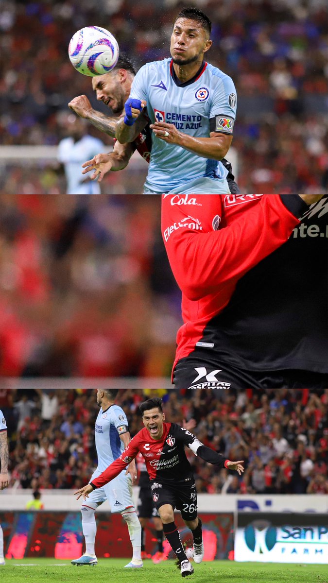 SportivoAgencia's tweet photo. Triunfal debut de @AtlasFC en el Apertura 2023. En una emotiva despedida a Julián Quiñones, los Rojinegros se impusieron 2-0 con goles de Eduardo Aguirre y Aldo Rocha a su similar de @CruzAzul https://t.co/oui1t67yfi