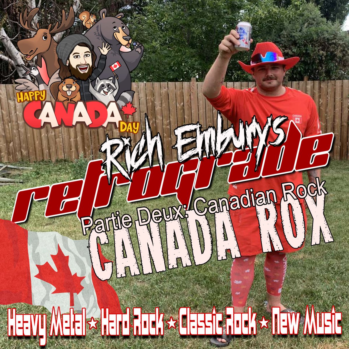 richembury's tweet photo. #HappyCanadaDay (Continued) 🍁 @RichEmbury's R3TR0GR4D3 @ 11am-2pm PT / 2-5pm ET / 6-9pm UTC

It's PARTIE DEUX (Part 2) of my #CanadaRox Specials this weekend! Today #CanadianRock! Trooper / @BedrokkV8  / Headstones / Monster Truck / Helix / Art Of Dying / Bif Naked / April Wine / Sven Gali +TONs more!

Station Links: https://t.co/O1umxZRDyN

#KRFKradio @ronkeel @blitz1001fm @MetalCrashRadio @RadioTripl3 @RockingDawgs @CastleBlakkRadi @RadioBloodstrea @TheBADGIRLROCKS @Metalradiogr @the_rocknation @RockOnTheRise @InsaneRealmRdio @EarthRockRadio @futurefmlive @StarRadioRocks @KDUBRadio1 

Later this week on:
@HMStation @drrradio @rak_radio