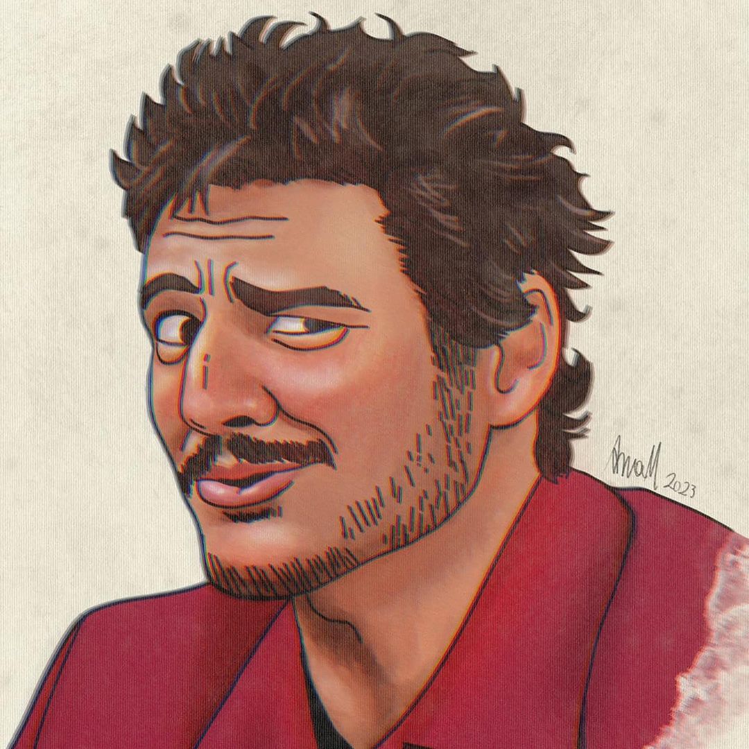 pascalypse's tweet photo. Pedrito em desenho, pelas mãos da talentosíssima @a.martini94 💜✍️👨🏻
Obrigada por compartilhar com a gente, Aninha.
#PedroPascal #pedropascaledit #pedropascalfanpage #tlou #Narcos #pedropascaledits https://t.co/gQHjEqnliU
