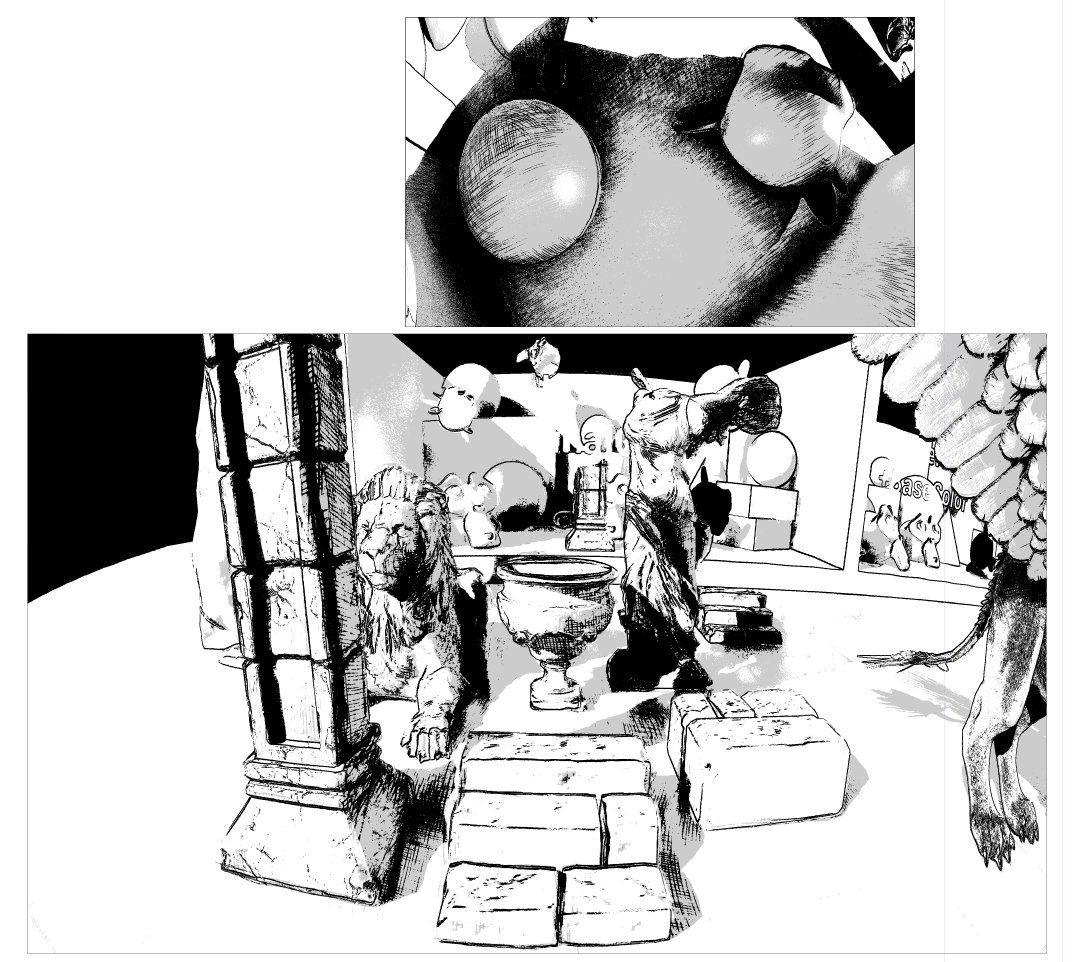 UE5での漫画背景の研究開始 
