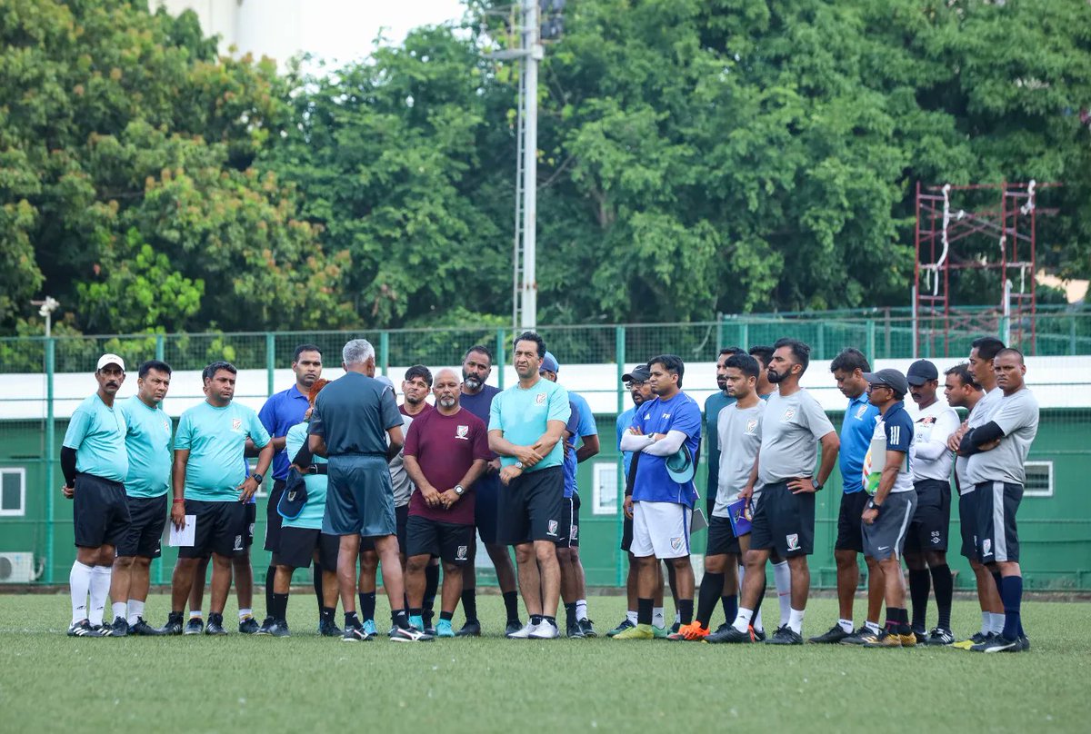 WIFAOfficial's tweet photo. 📚🎓 Reflecting on an enriching week of learning and growth at the Tutor Course with Vincent Subramanyam! 
From 20th to 23rd June, passionate coaches came together at Cooperage Stadium to elevate their coaching skills and expand their knowledge. 🌟🏟️
#TutorCourse #CoachingJourney https://t.co/gR7rIBCfqs