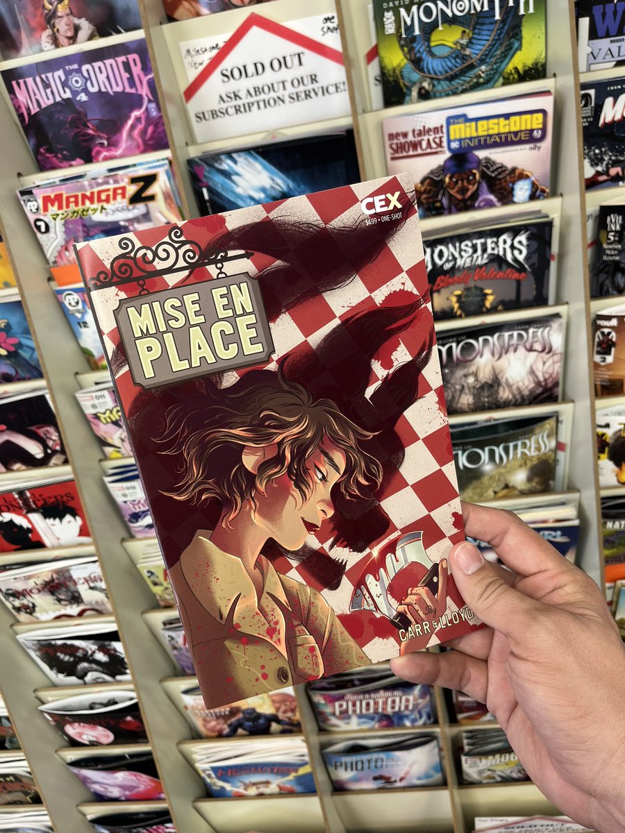 Comic Book Couples Counseling (@cbccpodcast) on Twitter photo Thanks to <a href="/MarkLeeKC117/">Mighty Lee Is Writing A Comic</a>, we’re picking up MISE EN PLACE at the shop today. Thanks to <a href="/MarkLeeKC117/">Mighty Lee Is Writing A Comic</a>, we’re picking up MISE EN PLACE at the shop today.