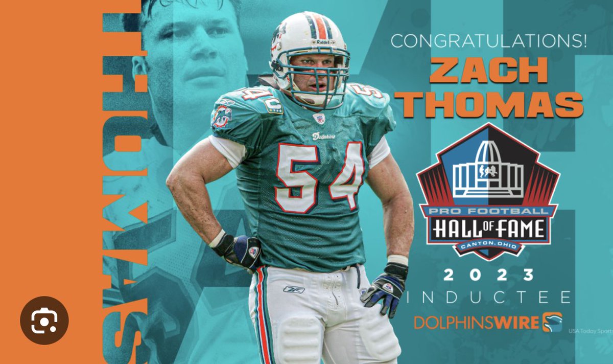 dixon_frederick's tweet photo. @FootballLearn1 #54 Zach Thomas HOF https://t.co/CyAR27FMMG