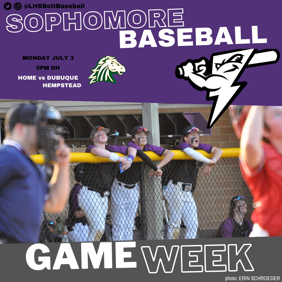 LHSBoltBaseball's tweet photo. We’re wrapping up the regular season…Sophs are the 1 seed in the CRANDIC..let’s have ourselves a week! https://t.co/RqC9kgAvG7