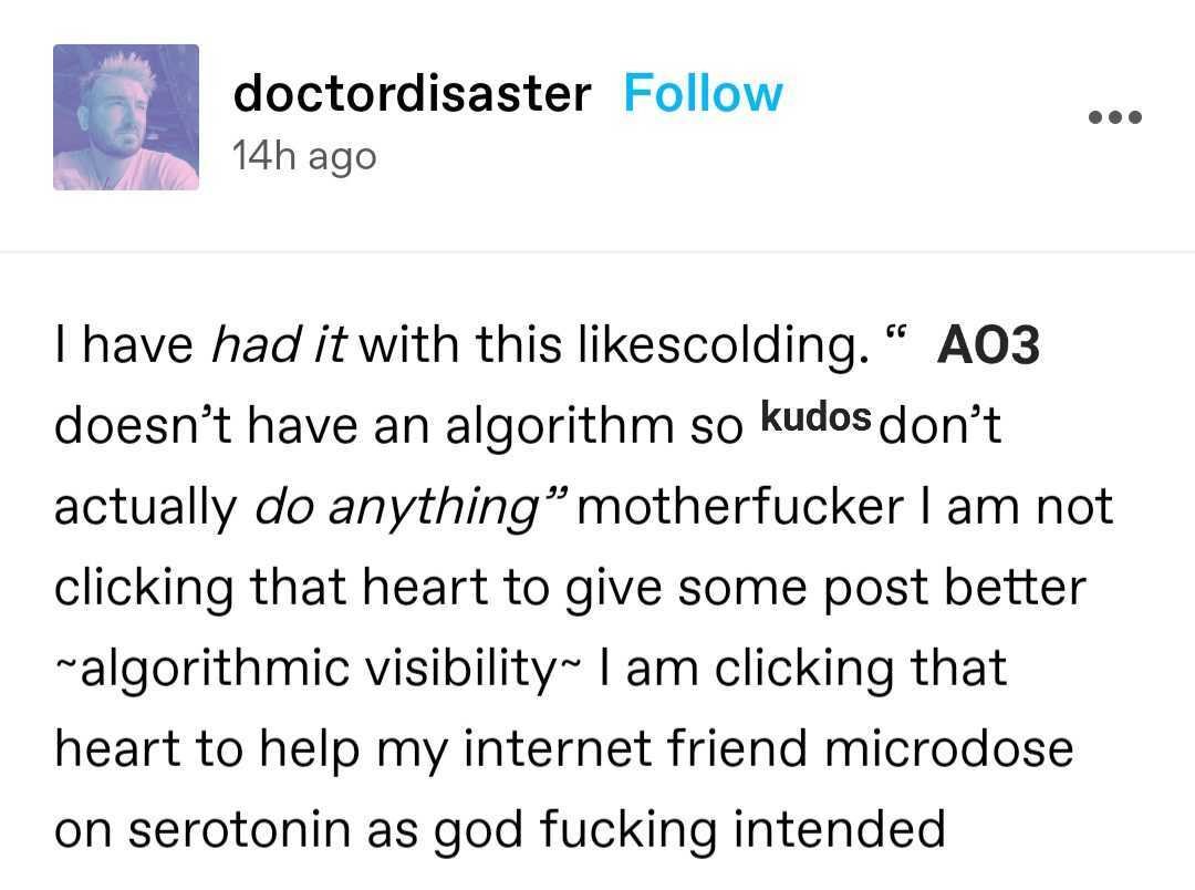 SASarahsunshine's tweet photo. Via AO3CommentOfTheDay on Tumblr. I had to share this cos it's true. https://t.co/ktktin41R6