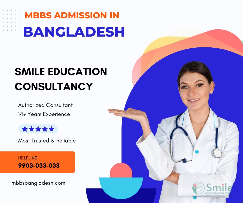 SmileEducationC's tweet photo. 🎓 Exciting news for aspiring #MBBS students! #SmileEducation is your trusted partner in guiding you through the process of MBBS admission in Bangladesh for #Indian 🇮🇳 Students 🌍✨

🌐Website: https://t.co/3Go33Jd8jr
☎️9903-033-033

#MBBSinBangladesh #MBBSAbroad #mbbsINbd https://t.co/TREUumdpfZ