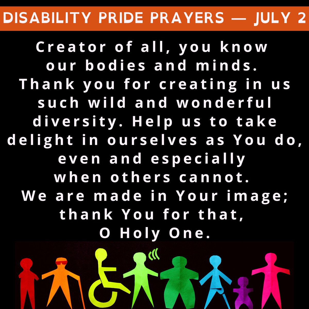 binarybreakers's tweet photo. Thanks to Sarah S. for today's prayer. #disabledchristian https://t.co/HOaaTUGl8a