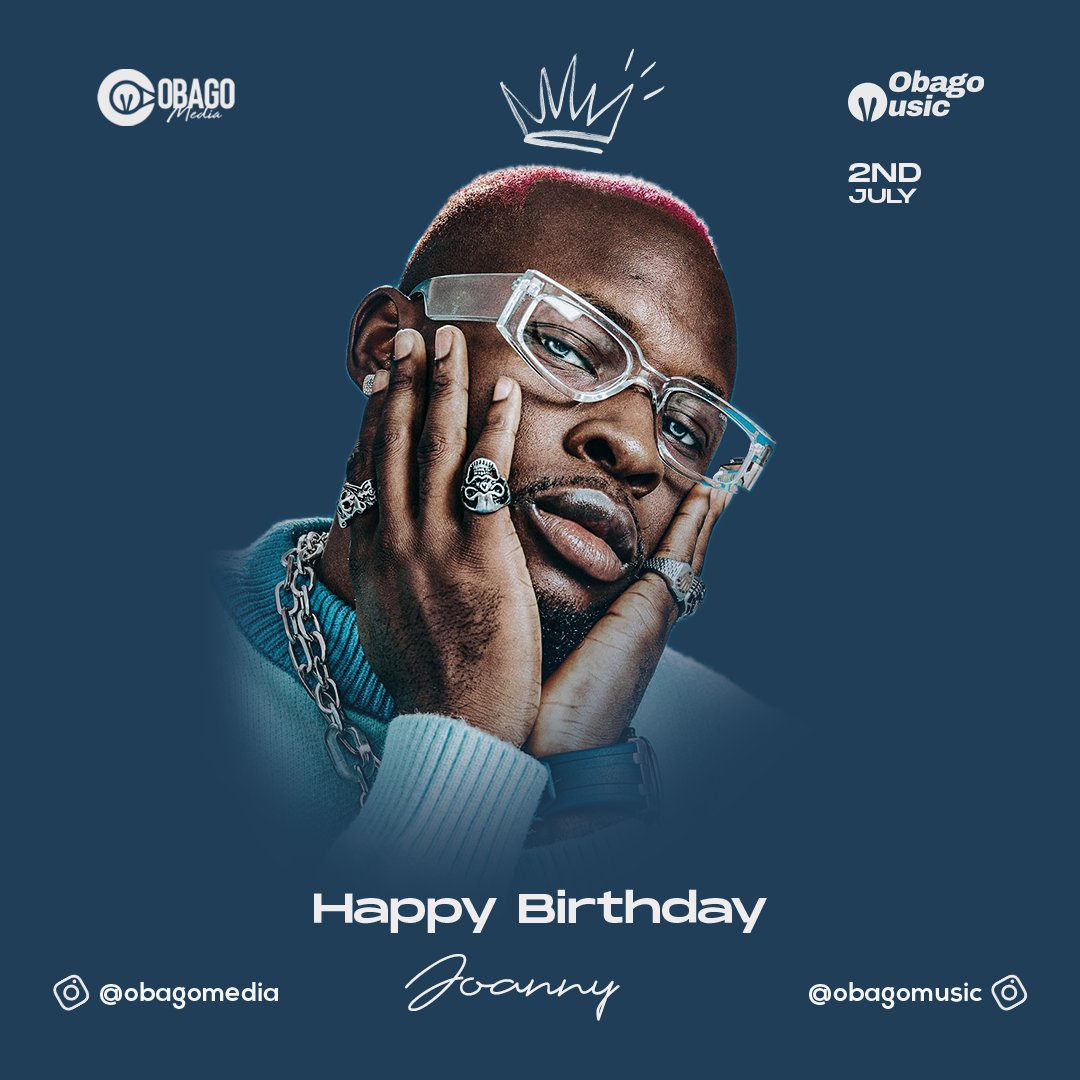 ObagoMedia's tweet photo. Happy birthday joanny @joannymusic 
🎂
More birthday, more WINS

We Love you 

#OBAGOMusic #OBAGOFam #OBAGOMedia https://t.co/siZCb5xP12