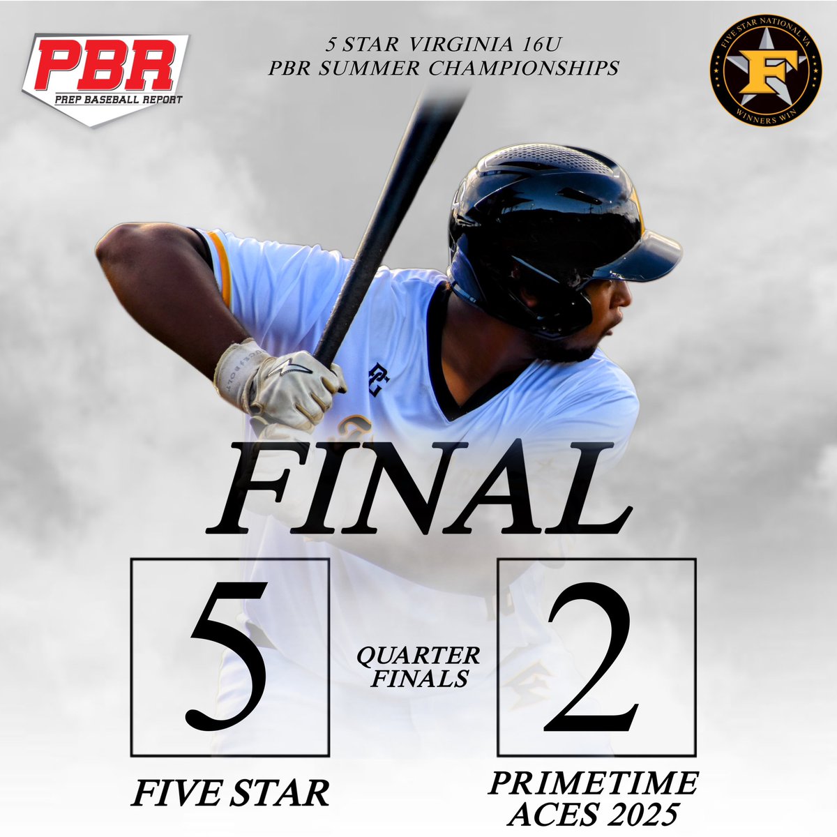 5starnationalva's tweet photo. 2023 16u PBR Summer Championships
⭐️5 Star National VA 16u | Qtr-finals
Top Performers:
@Ezekiel_Medrano: 1-2 (HR), 2RBI
@PeterGaliotos33: 2-3, RBI
@ColinLebel99: 5IP, 5 Ks, FB (T86)

@coachcody757 @Agreste_24 @JBIRDIE757 @PBRVirginiaDC @ksallday19 https://t.co/PjD0TfEprb