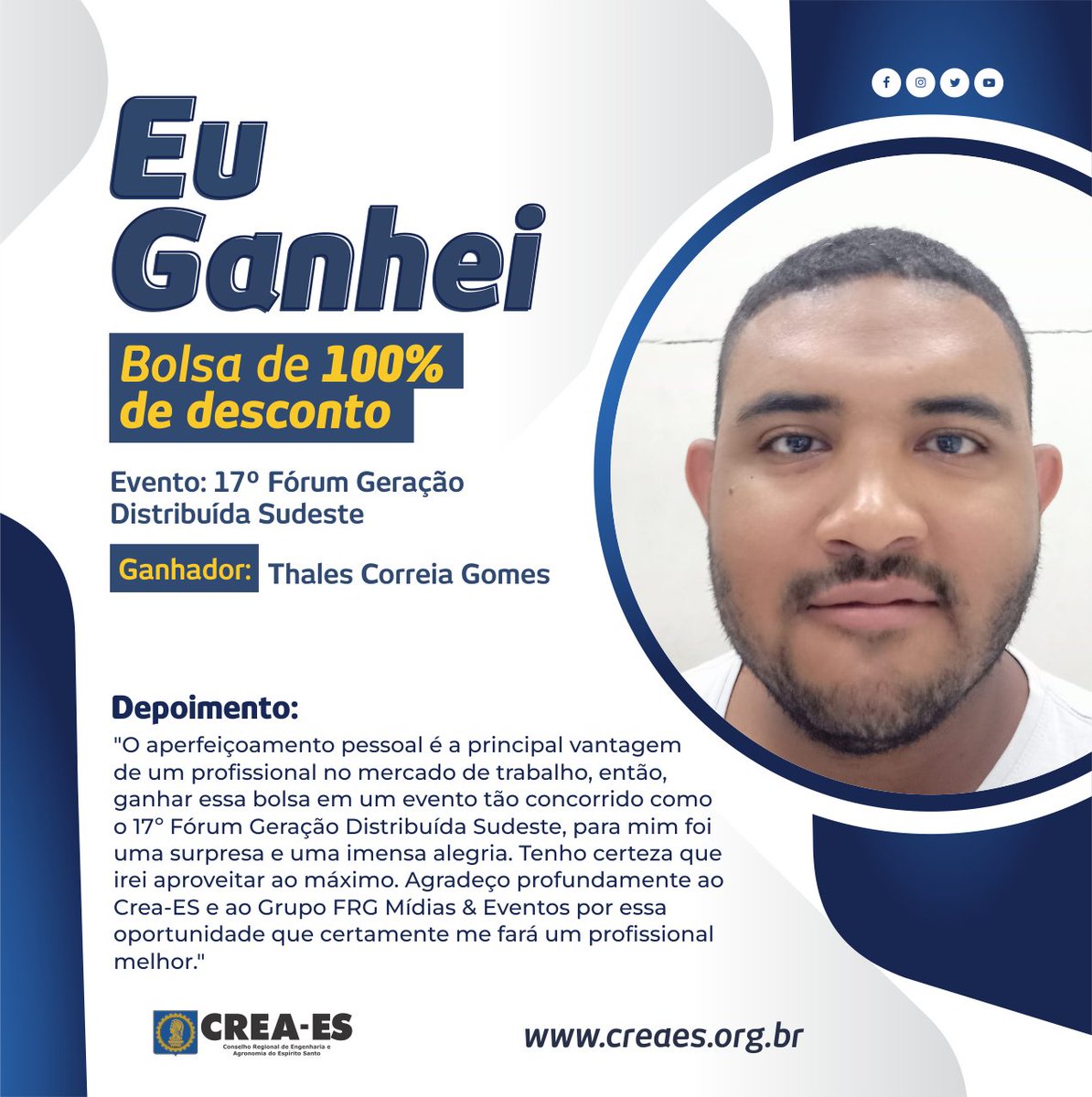 creaes's tweet photo. Quer ser o próximo rostinho aparecendo por aqui? Fique por dentro dos nossos sorteios por meio das nossas redes sociais, informativos e agenda no site!

#Crea #CreaES #Engenharia #Agronomia #Geociencias #EuGanhei #Sorteio https://t.co/KjvVoNTQ1U