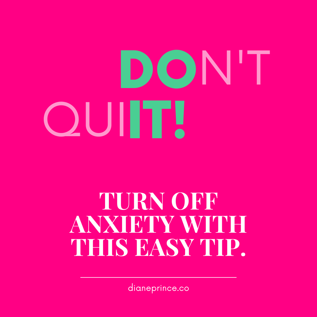 When you're anxious, pause and think "How can I use this energy?" You can either deflect with things like drinking or do something healthy like walking or diving into purposeful action. Next time you freak out, take healthy action. See what happens to your mood.

#Anxiety