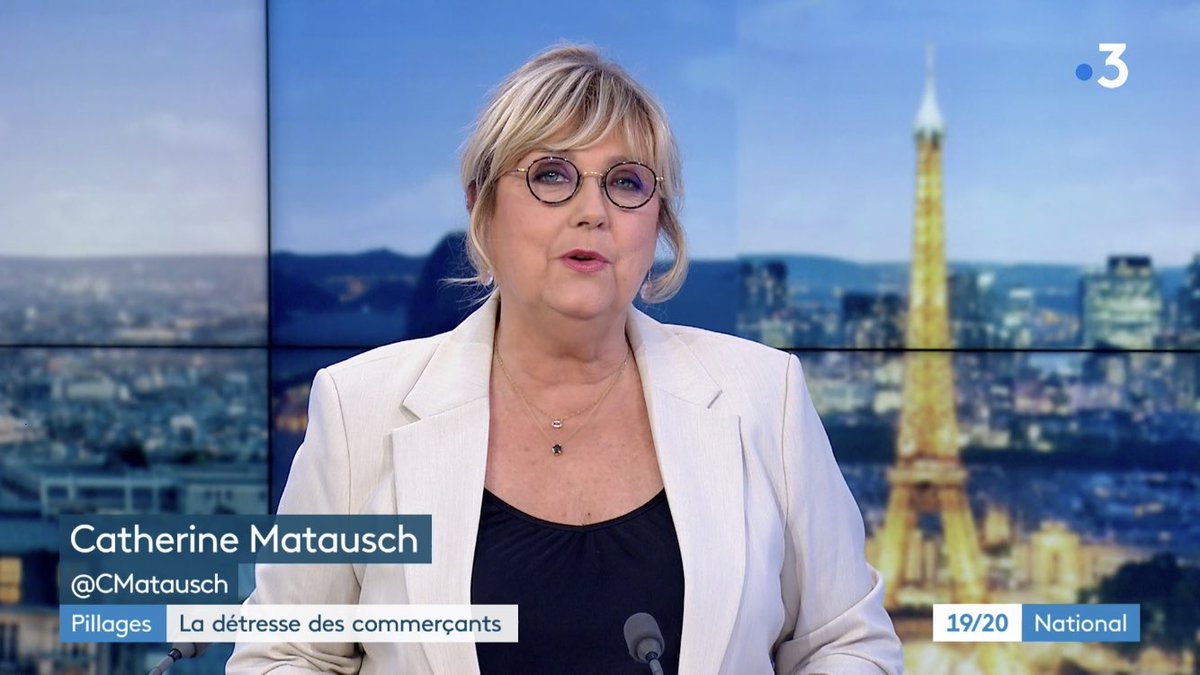 beaudonnet's tweet photo. Médias : Catherine Matausch a présenté ce soir son dernier JT sur France 3. 

Les éditions nationales du 19/20 et du 12/13 disparaîtront de l’antenne à compter de la rentrée prochaine. https://t.co/CBw5d84DLu