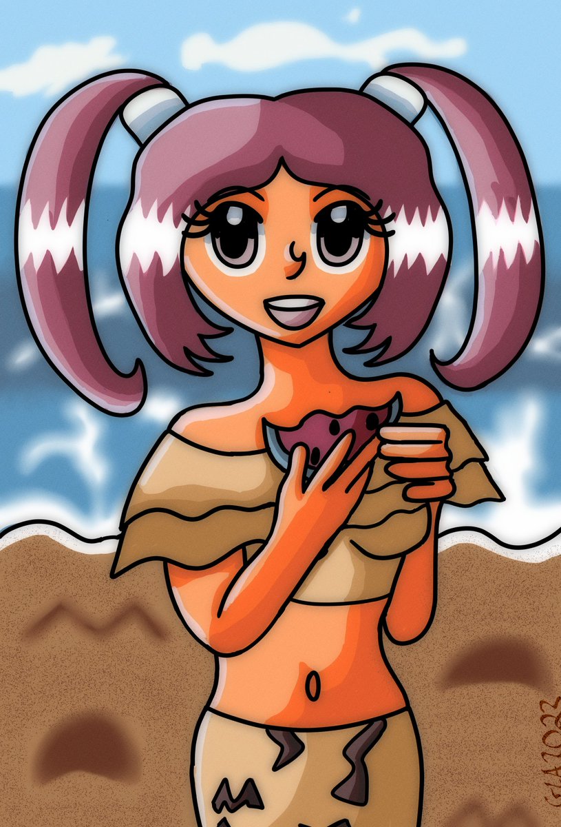 GothLoliAngel's tweet image. Another obligatory summer piece I am really happy with how this came out. Originally I had a full body image of the character and was not satisfied so I scraped it to what you see here. Remember don't be afraid to start over. #digitalart #animegirl #randomoc