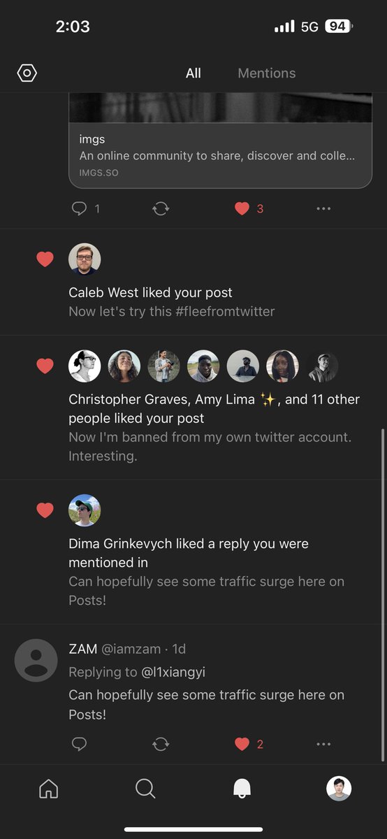 xdotli's tweet photo. Two days into @read_cv's community https://t.co/0KUfrmcOBN and got tons of engagement. Also the contents on there are beyond awesome. It's the best #TwitterAlternative I've used till now. My hand is https://t.co/1sziaKVJwR. https://t.co/jZhupuyxQQ