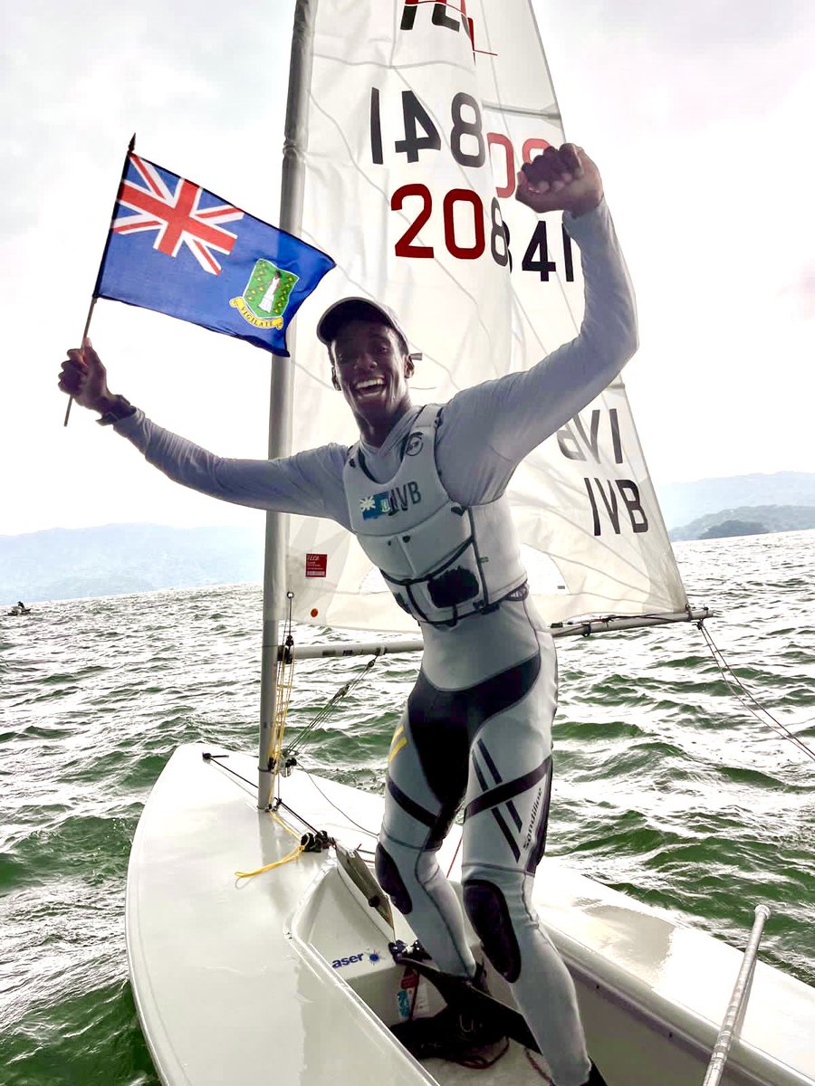 BVIolympic's tweet photo. ILCA 7 laser sailor Thad Lettsome qualifies for Santiago 2023 Pan American Games after placing 6th overall at San Salvador 2023 CAC Games. First time in 30 years that BVI sailor officially qualifies for Pan Am Games

#SanSalvador2023 #santiago2023 

https://t.co/k5dTgMlyOA https://t.co/6E555y3eiZ