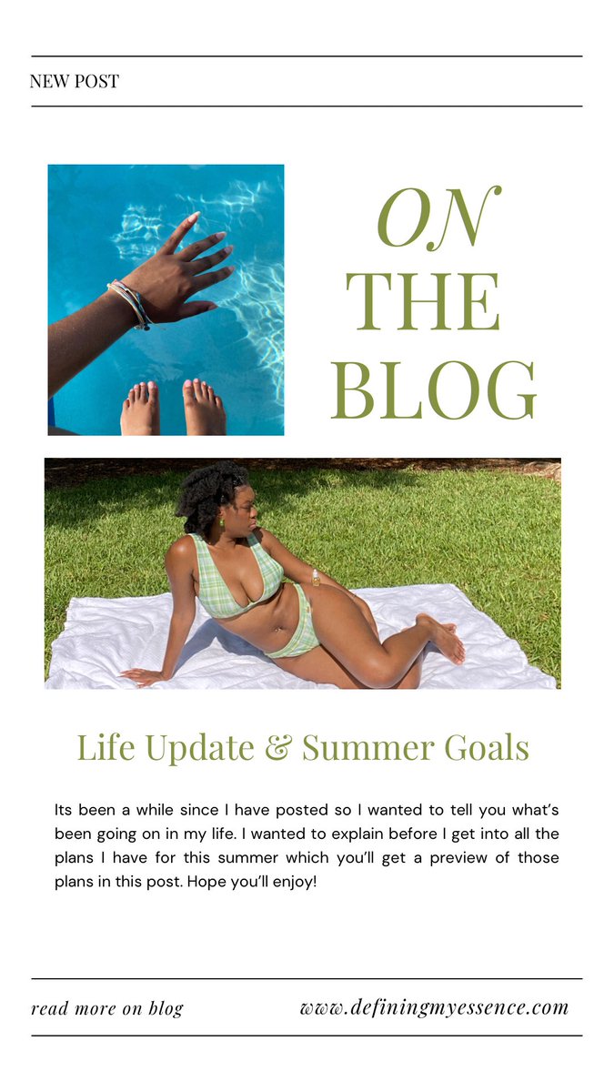 New Blog Post! 🚨

Life Update & Summer Goals

definingmyessence.com/life-update-su…

#bclrt #BloggersHutRT #bloggerstribe #bloggerlife #blogdreamRT #cosybloggersclub #theclqrt #WorldBloggerRT @BloggersHut @BloggingBabesRT @tbgWW