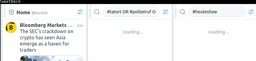 bank0r's tweet photo. Did Musk destroyed #Tweetdeck in his Idiocy? https://t.co/FUC2SQYiT0