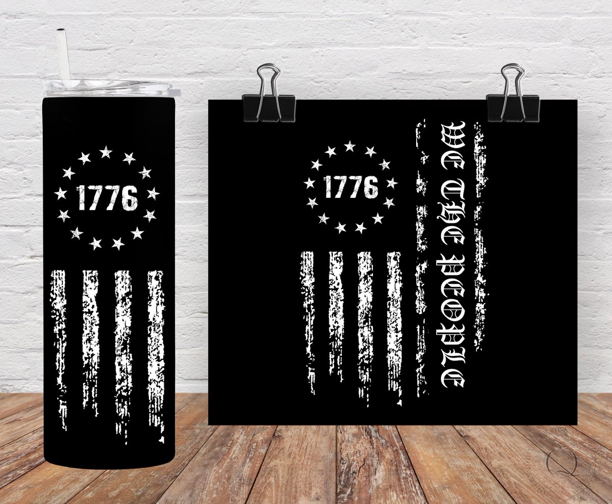 New to our #etsyshop! #tumblerwrap #sublimationdesigns #skinnytumbler #wethepeople #1776 #digitaldownload #etsy #etsyseller #july4th #4thofjuly #patriotictumblerwrap