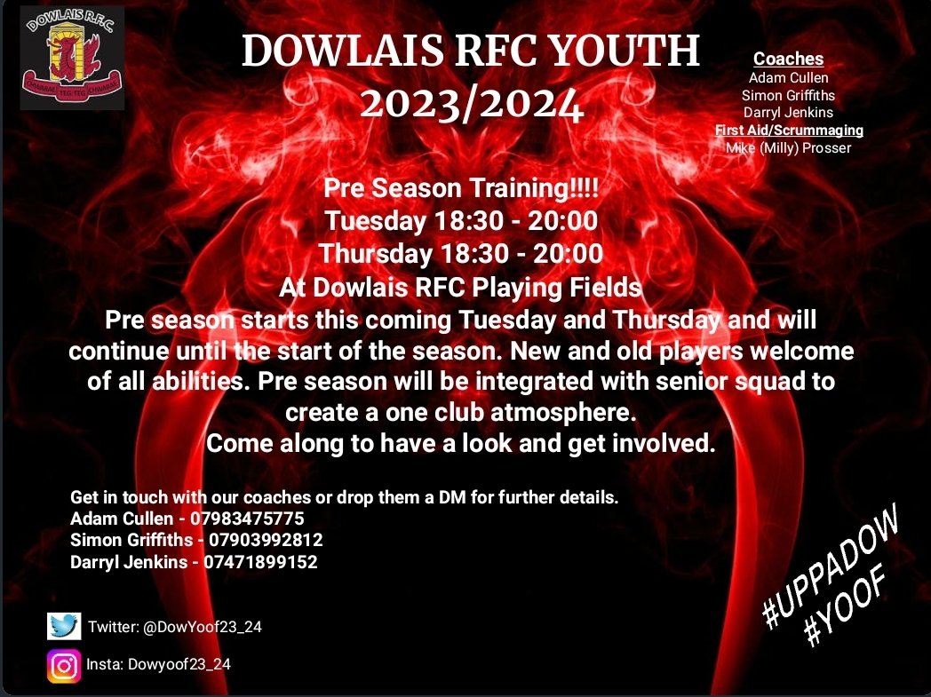 Dowlais Yoof 23/24 tweet media