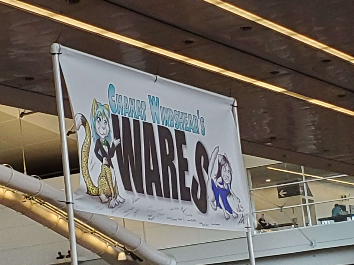Lucheek's tweet photo. I am not at Anthrocon, but my comics are! You can pick up a copy of Critter Coven Book 1 and 2, and Station: Starseed Book 1 at the "Chakat Windshear" Vendor Booth! https://t.co/snKs6sJPIm