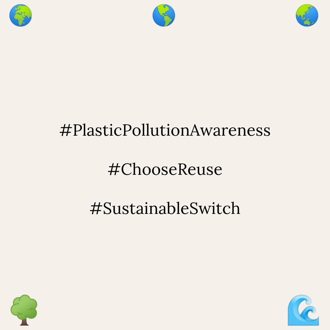 Part 2
According to the EPA, plastic bags take hundreds of years to decompose.

#PlasticPollutionAwareness
#ChooseReuse
#SustainableSwitch