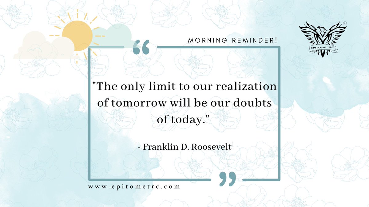 #GoodMorning #BelieveInYourself #OvercomeDoubts #EmbracePossibilities #MorningReminder #epitometrc