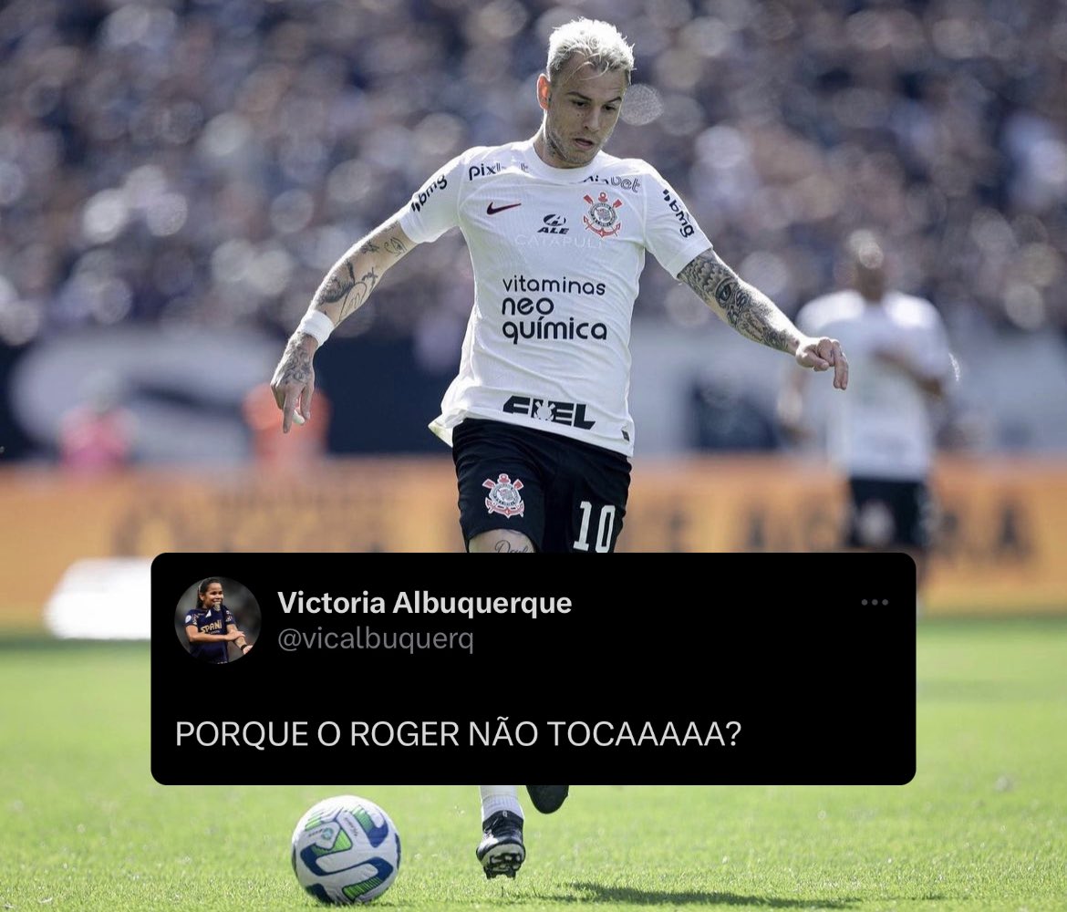 wallison_wn's tweet photo. Jogadora destaque no time feminino do Corinthians, Vic Albuquerque deu aquela leve cobrada no camisa 10 do Coringão 😳 https://t.co/2tSz8pCZDG