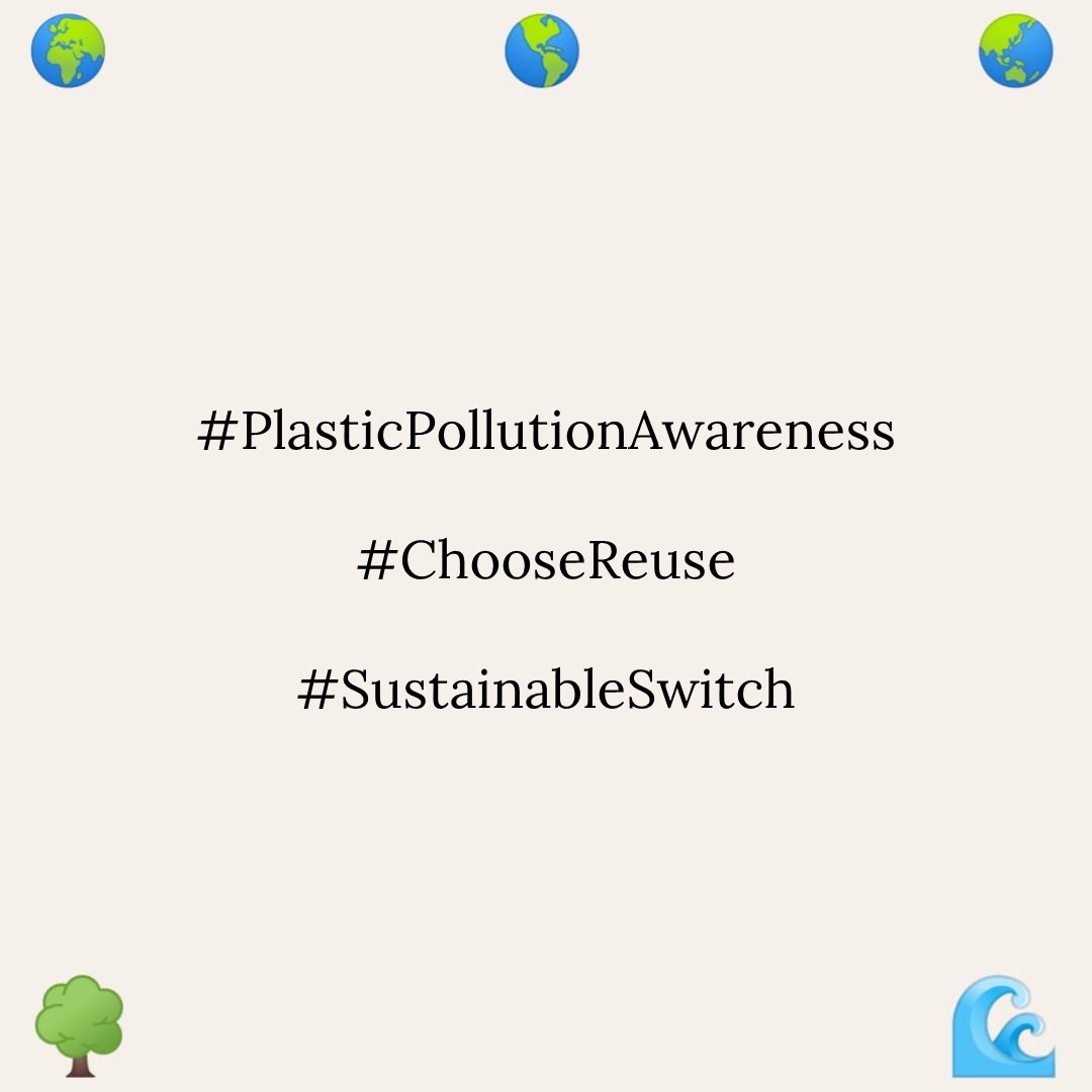 Part 1
I used to use plastic bags all the time, but then I realized how much plastic pollution they cause.

#PlasticPollutionAwareness
#ChooseReuse
#SustainableSwitch