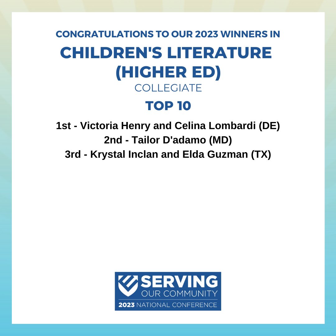 Congratulations to the winners at the 2023 Educators Rising National Conference! #EdRising23 #ServingOurCommunity