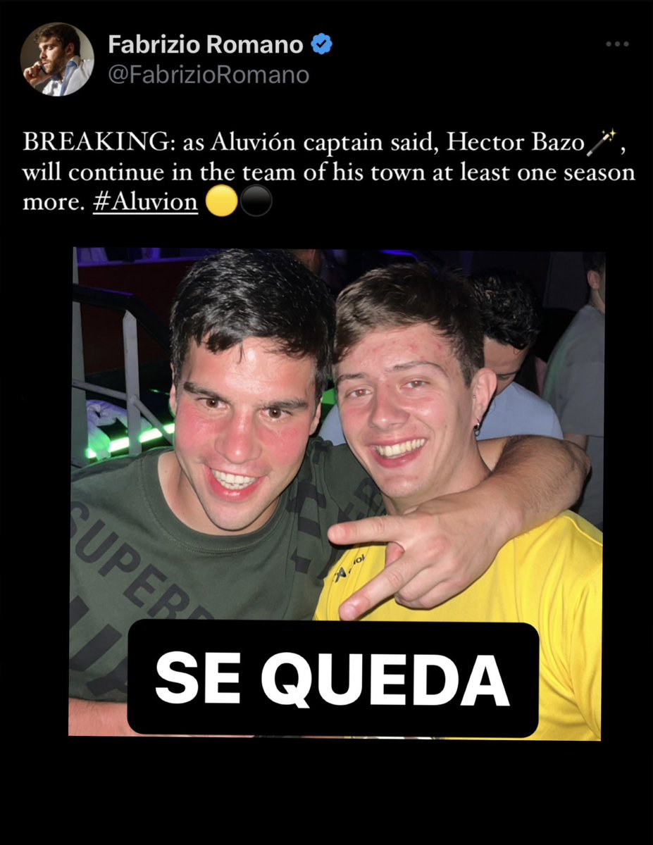 GorjeGR's tweet photo. Parece que esta hecho.  @hectorbazo03 
Bazini🪄 https://t.co/9AJQc2fnEb