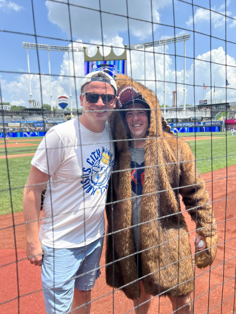 CharlieHustleCo's tweet photo. We may just pull a Michael Jordan and pursue a career in baseball! How do you think our hustler’s first pitch went? ⚾️💙

#WelcomeToTheCity #KCRoyals https://t.co/DU15EnwKPO