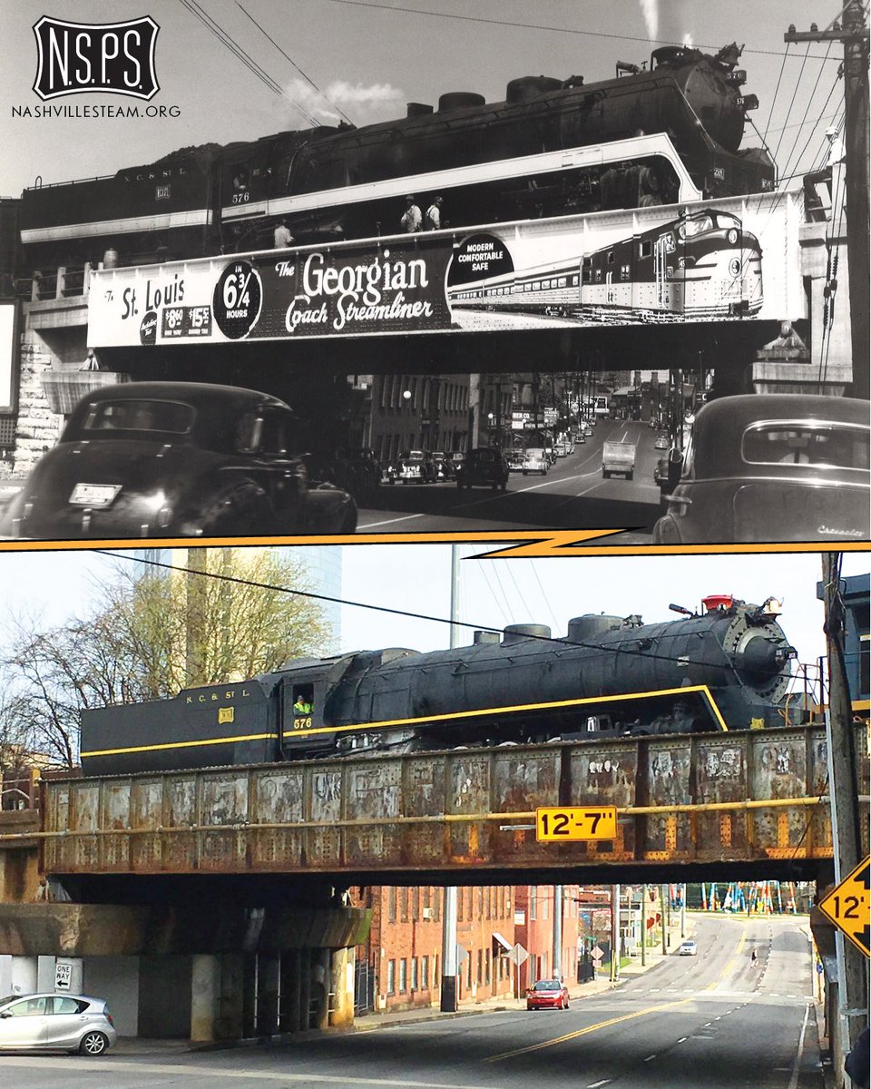 Same spot, 75 years apart. We are closer than ever to bringing a piece of Old Nashville back to life and finally experiencing No. 576's encore performance. Sign up to be on our mailing list at this link: bit.ly/436qnIb.
