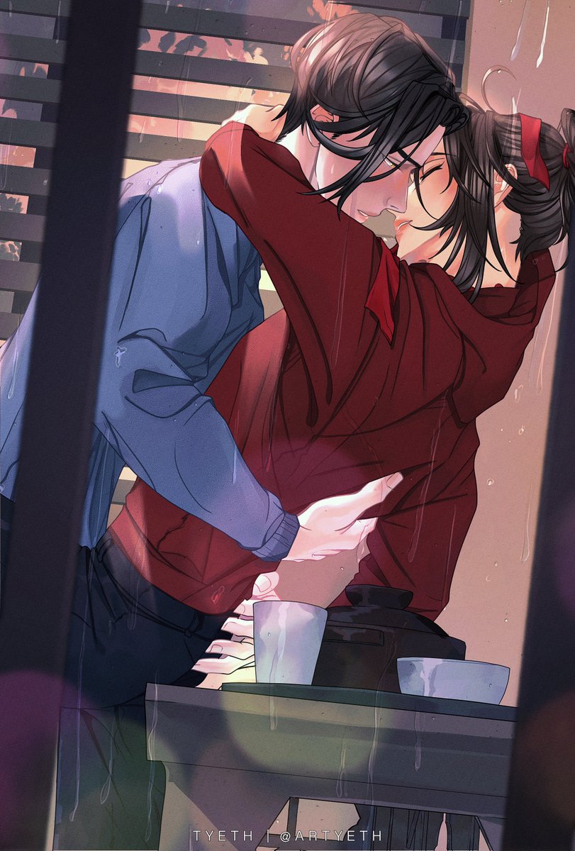 It's been a long time since I've last drawn these two... so I hand over a small modern AU
#MDZS #WangXian #魔道祖师