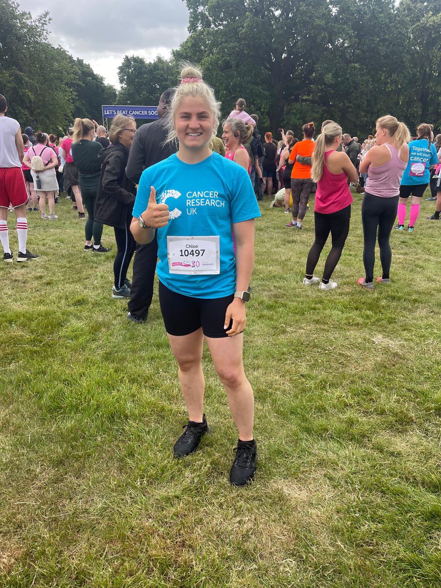 itschloeadcock's tweet photo. 💗RACE FOR LIFE 💗 In memory of my GRANDAD❤️

Thank you to everyone who supported and donated to such an amazing cause. 
 … smashed it in 45 minutes fastest female and 3rd overall🤩

Still time to donate https://t.co/QtmavXouIi

#raceforlife2023 #raceforlife #BeatCancerTogether https://t.co/yT4WAyXIo4