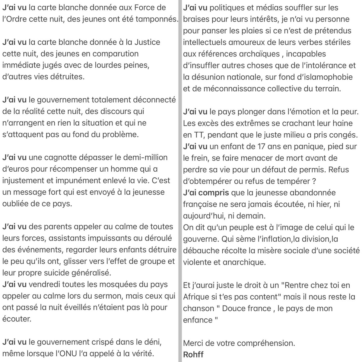 J’ai vu… 🇫🇷