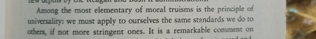 "We must apply to ourselves the same standards we do to others, if not more stringent ones."