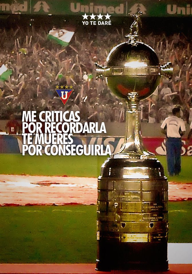 Yotedare's tweet photo. Para los que lloran este día 😘🏆⚪️🔴

#15AñosLibertadoresLDU https://t.co/KbLWE3d5fX