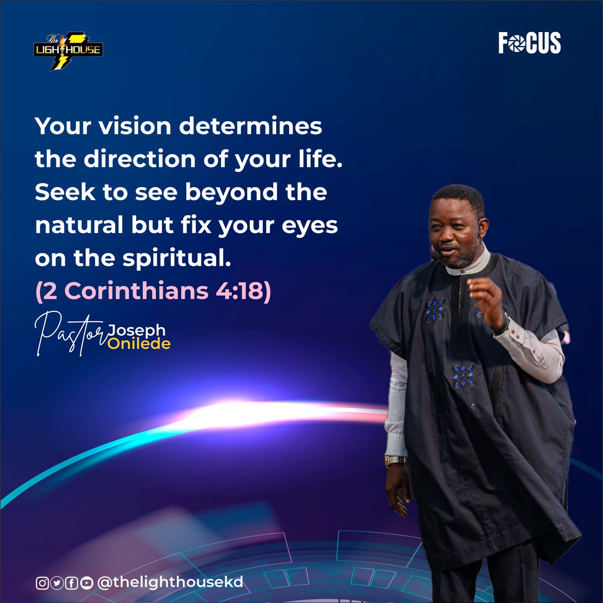 Snippets from service on Sunday, July 2nd with Pastor Joseph Onilede teaching us this morning to "Focus" [3/3]