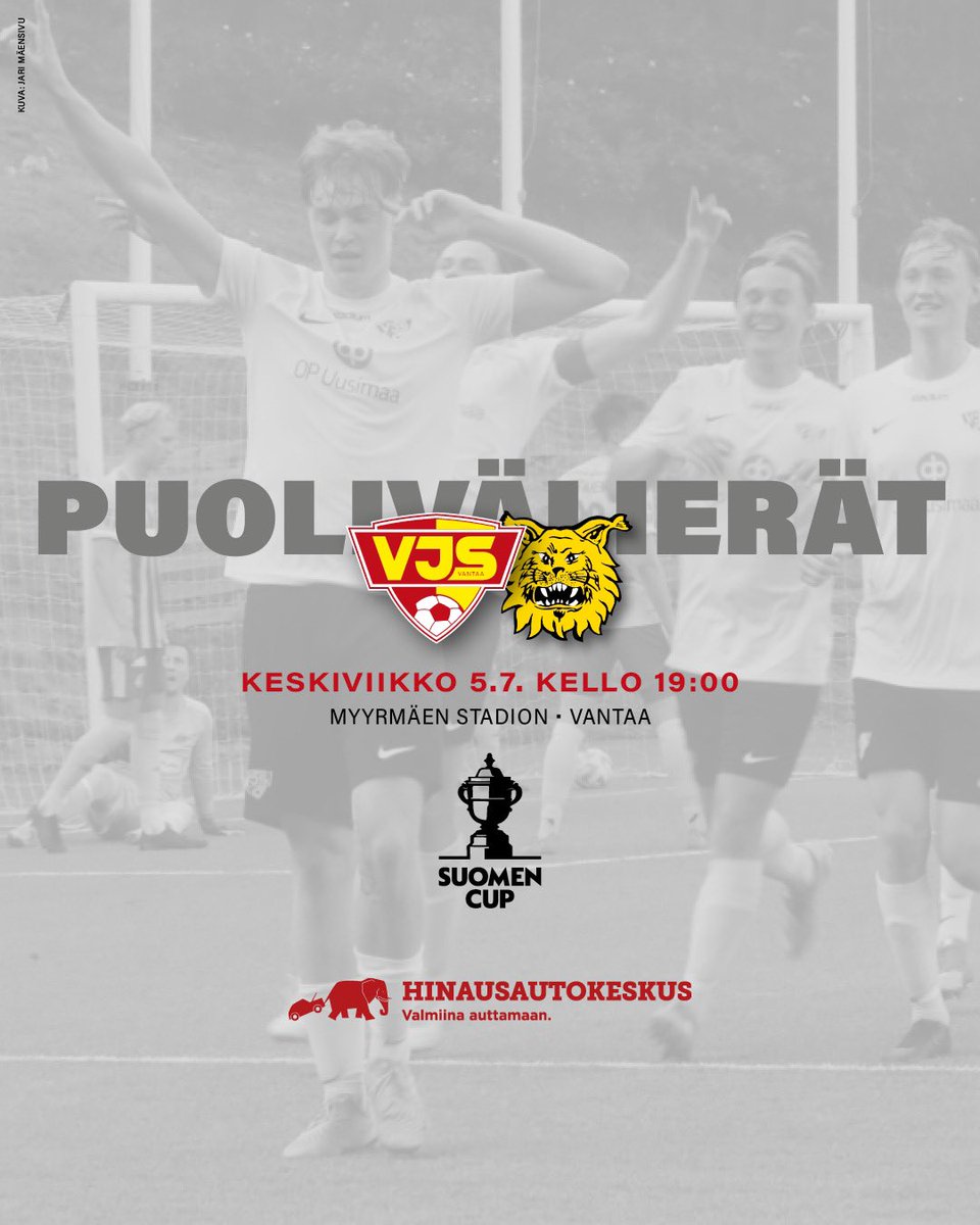 🔥 KESKIVIIKKONA MYRTSISSÄ🔥

<a href="/SuomenCup/">Jalkapallon Suomen Cup</a> puolivälierässä vastassa @IlvesEdustus 💪

Liput portista 10/5€, portit auki 18.00!

Anniskelukatsomossa happy hour 18.00-18.30 👌

Suomen parhaat #matsisapuskat by Mike’s Diner 😉

#länsivantaanylpeys