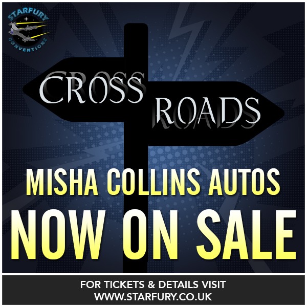 starfuryevents's tweet photo. Misha Collins, bests known as Castiel in Supernatural, will be joining us at Starfury: Cross Roads 7 this September!

If you are attending and would like to get an in person autograph, then you can order it now online from our website!

https://t.co/2KRw8FGr9B https://t.co/3BeWsxaMaD