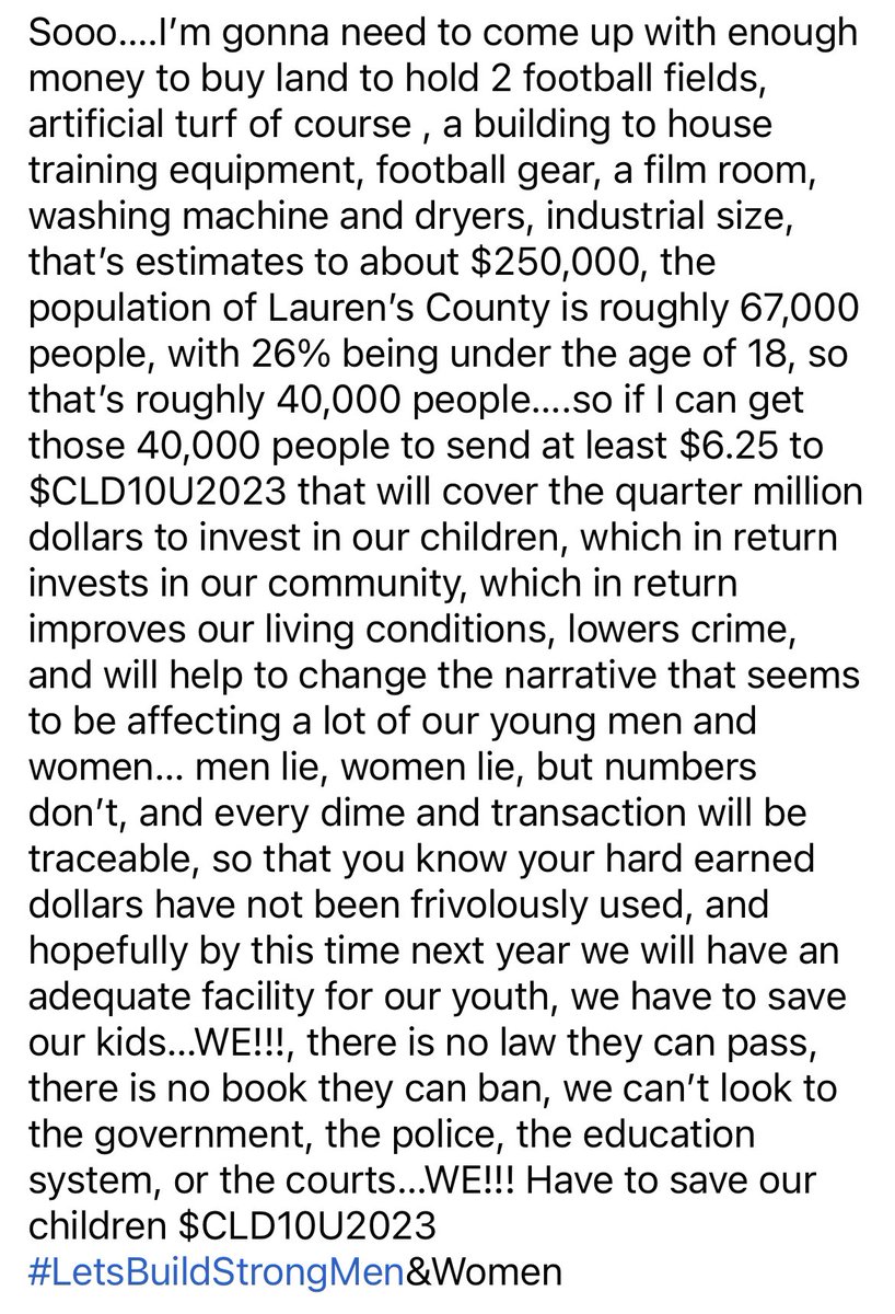 #LetsBuildStrongMenAndWomen