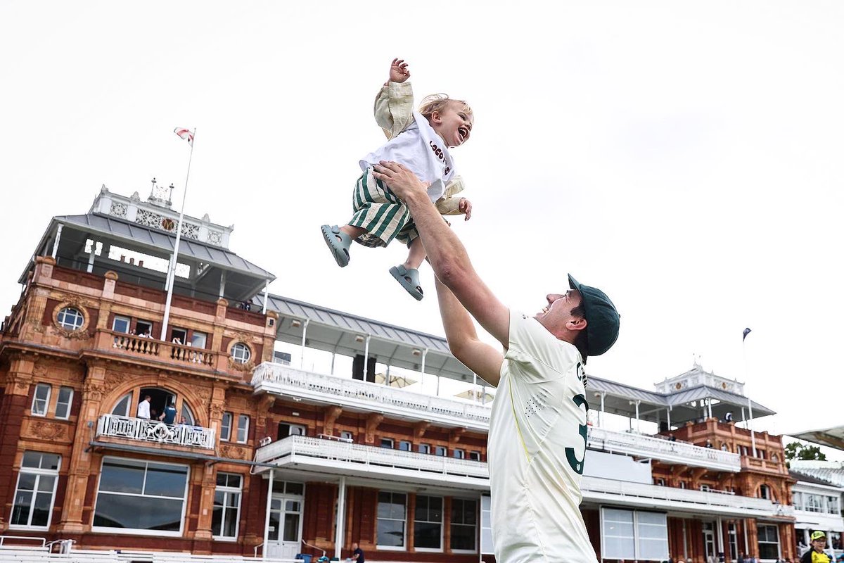 RyanPierse's tweet photo. Post Match. Ashes Lord’s Test. 
@GettySport @GettyImages @patcummins30 @benstokes38 #ashes #cricket https://t.co/P4tEL2MeNo