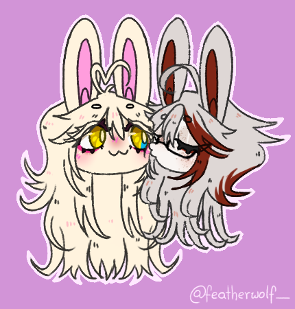 featherwolf_'s tweet photo. A few kisses for my lovely honey and family <3
(mom's too big for the photo W bnuuy) https://t.co/RKaFsezwRE