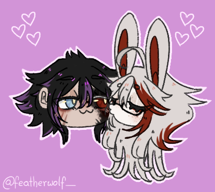 featherwolf_'s tweet photo. A few kisses for my lovely honey and family <3
(mom's too big for the photo W bnuuy) https://t.co/RKaFsezwRE