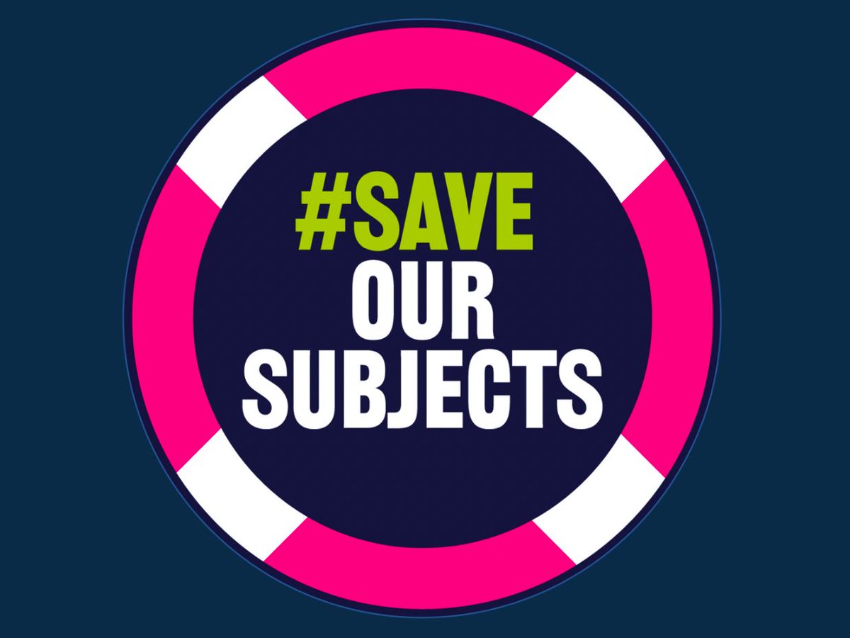 Join our campaign to #SaveOurSubjects and add your name to the letter we will be sending to the Education Secretary this month. #EducationForAll 

saveoursubjects.org/get-involved.h…
