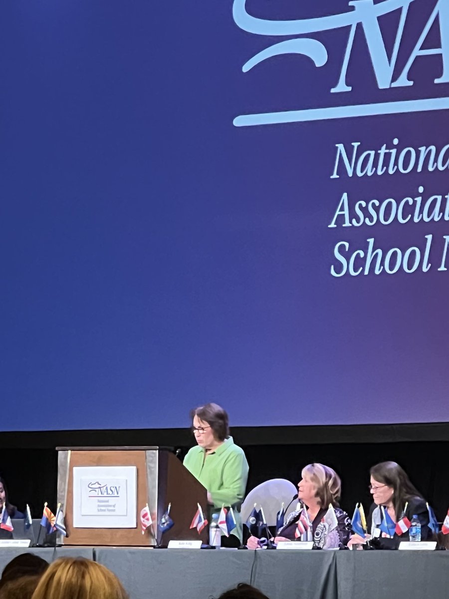 constanceRN17's tweet photo. NASN President Linda Mendonca  giving her report on NASN. Thank you Linda! #NASN2023 ⁦@schoolnurses⁩ https://t.co/4xYnoA6hQ9