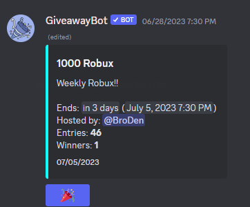 BrobotStudios's tweet photo. 1000 Robux Giveaway!!!
Only 3 days left!
To Enter:
・Like + Retweet 
・Follow Me 
・Join the Discord and hit the party hat in the giveaway channel https://t.co/J69hGUcaJS

Winners DMed
#ROBLOX #ROBLOXDev #robloxgiveaway #robuxgiveaway #robuxgiftcard #FreeRobux #robuxcodes https://t.co/FYiPOGWEzo