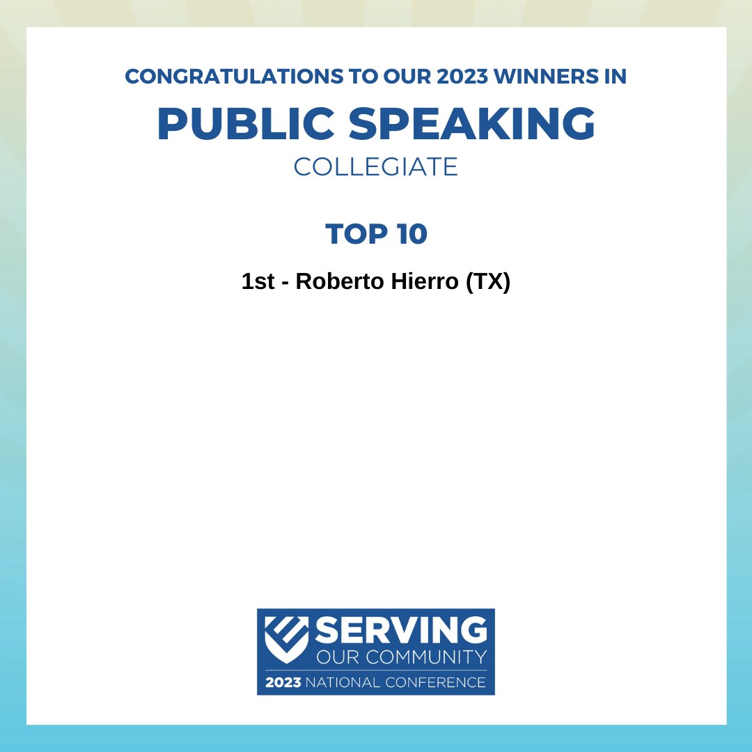 Congratulations to the winners at the 2023 Educators Rising National Conference! #EdRising23 #ServingOurCommunity