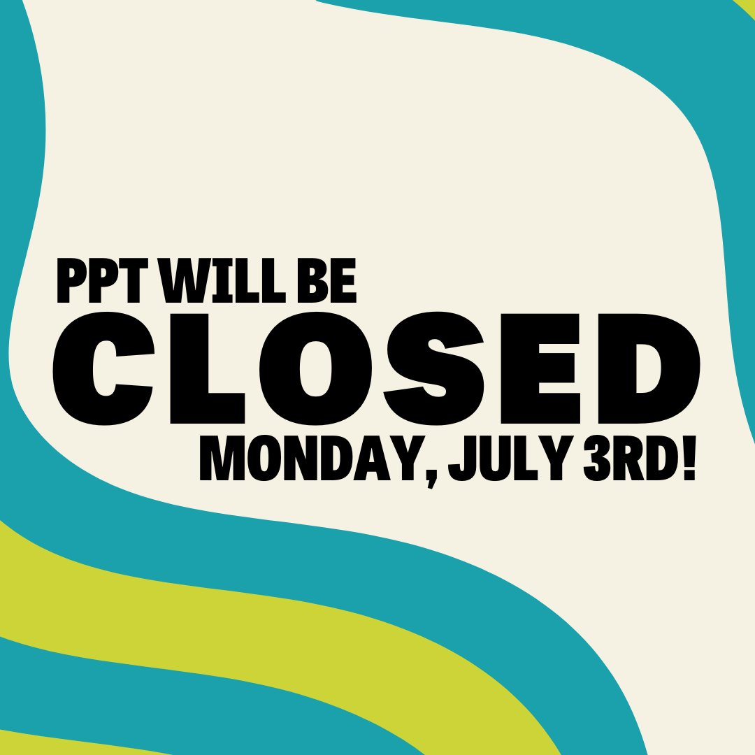 PPT's clinic will be closed tomorrow for staff to have the day off for the statutory holiday. We will be unavailable for birth control sales, specimen drop-offs, and in-person appointments. We are sorry for the inconvenience.